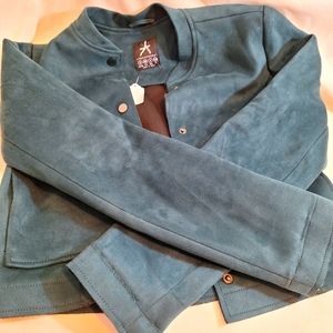 Athmosphere Teal Crop Jacket Women's Size 4
